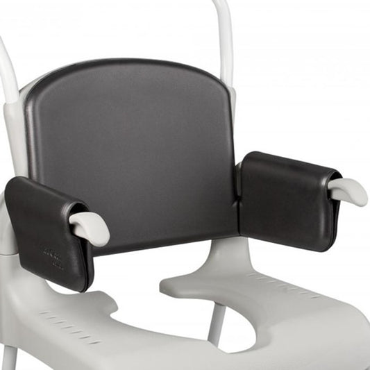 Comfort Back Cover with Arm Pads Clean Shower Commode Chair
