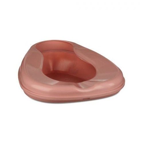 Bedpan, Conventional, 350Lb. Rated High Capacity, Mauve 12/Cs