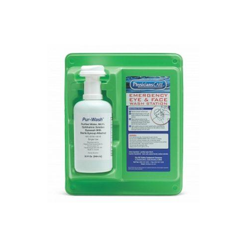 Eye Wash Station With 32Oz Bottle Single Wall