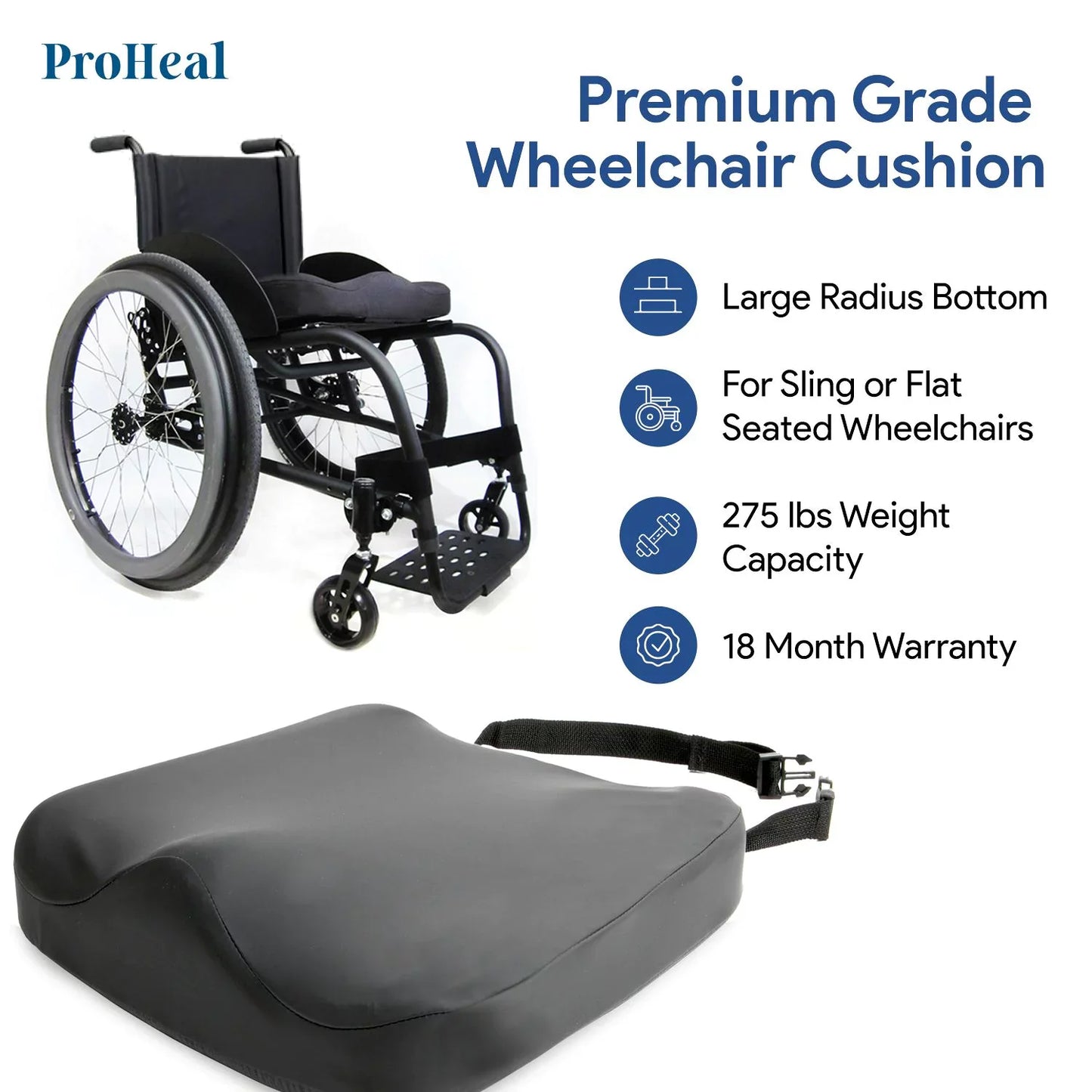 Molded Foam Wheelchair Seat Cushion
