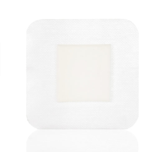 Bordered Foam, 4"x4" (2"x2" pad) Waterproof Adhesive, Hydrophilic Foam Dressing, 10 dressings per box