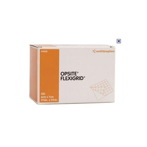 Opsite Flexigrid Transparent Film 4"x 4.75" 10ea/bx 8bx/cs