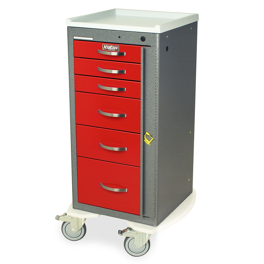 A-Serie Breakaway Crash Cart, MD30-EMG1 PKG, Standard W, Medium H, 6 Drawers