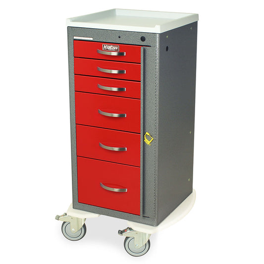 A-Serie Breakaway Crash Cart, MD30-EMG1 PKG, Standard W, Medium H, 6 Drawers