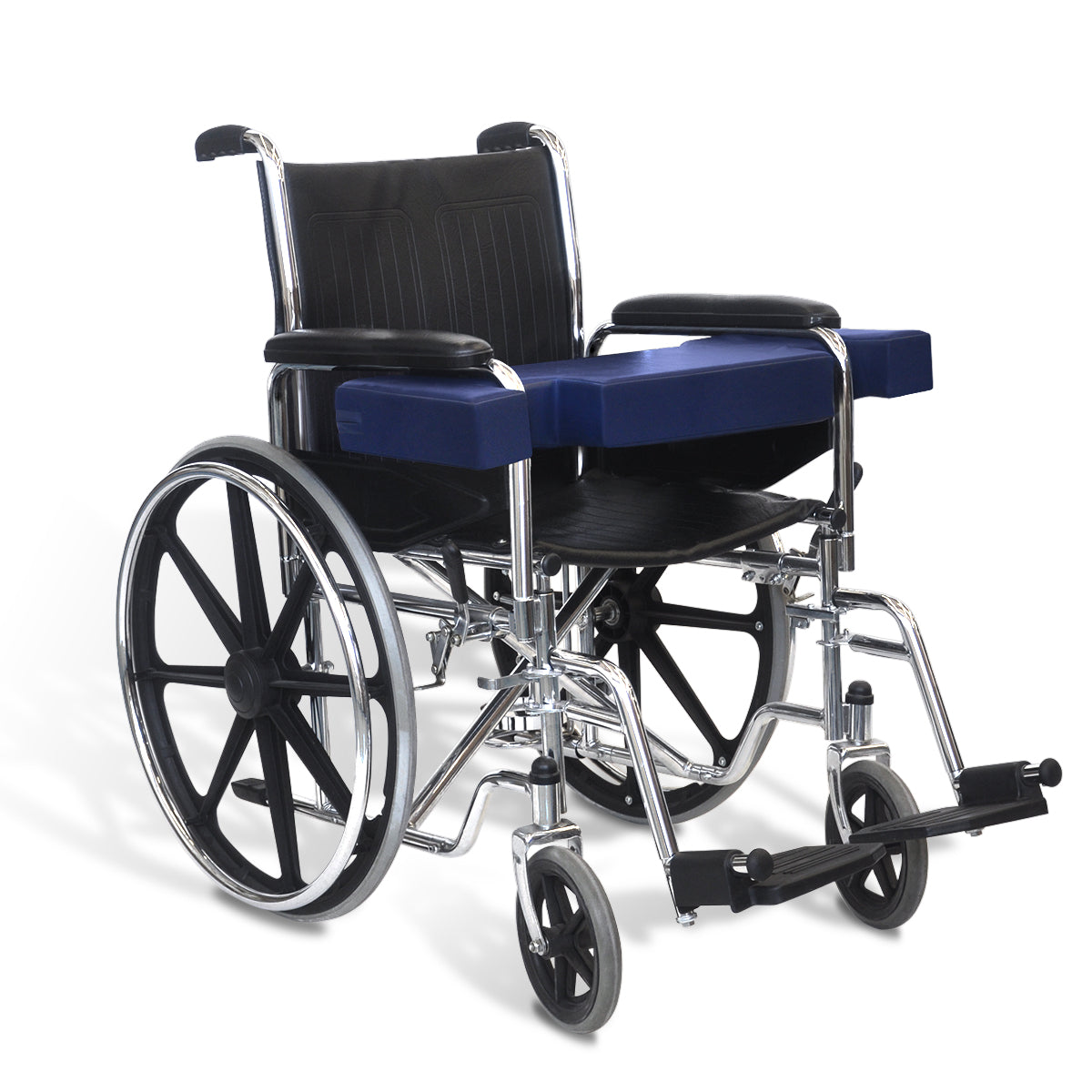 Wheelchair Lap Cushion Full Arm, 3" x 10" x 27", W/C 16" - 20"