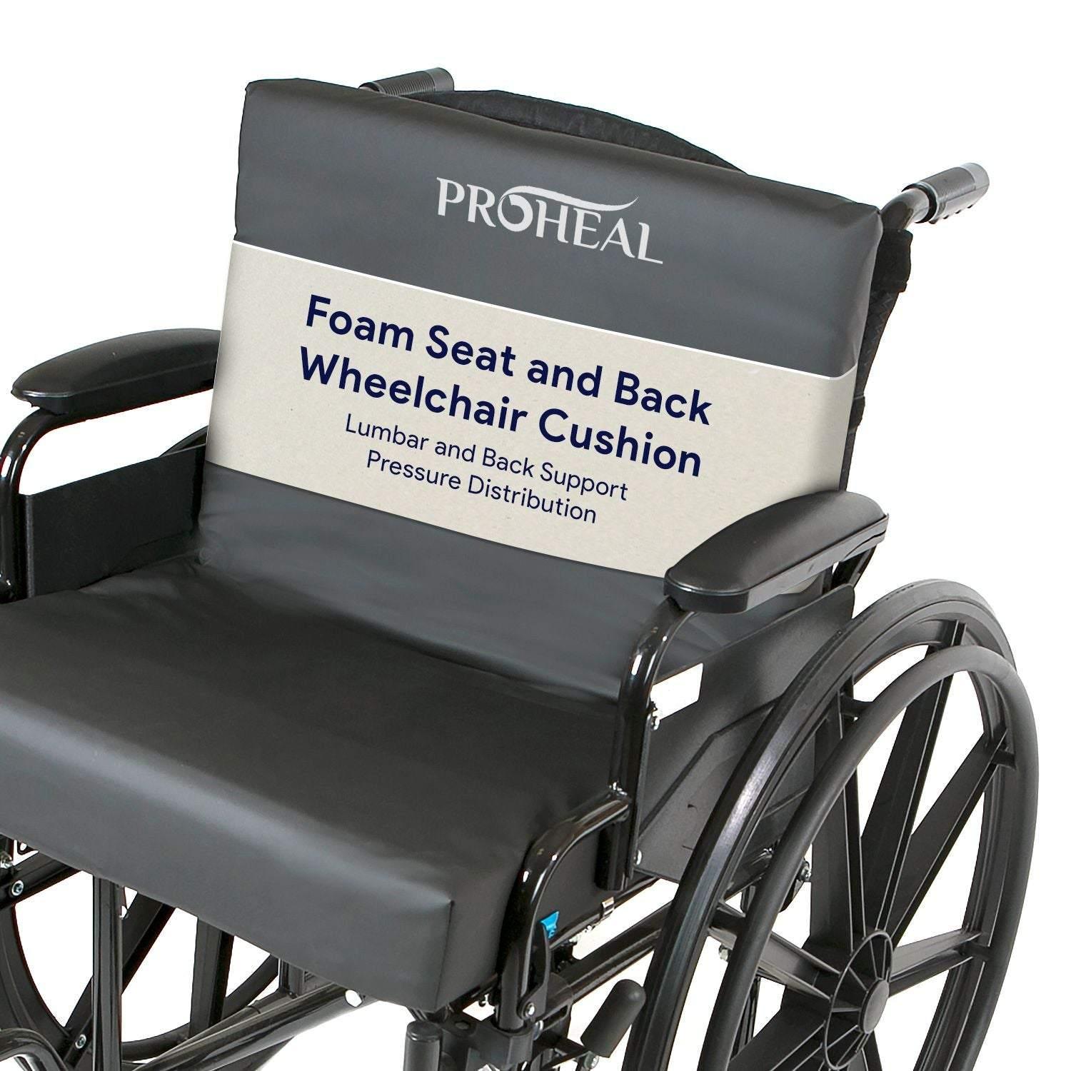 ProHeal Wheelchair Back And Lumbar Cushion Set – Medpart.com