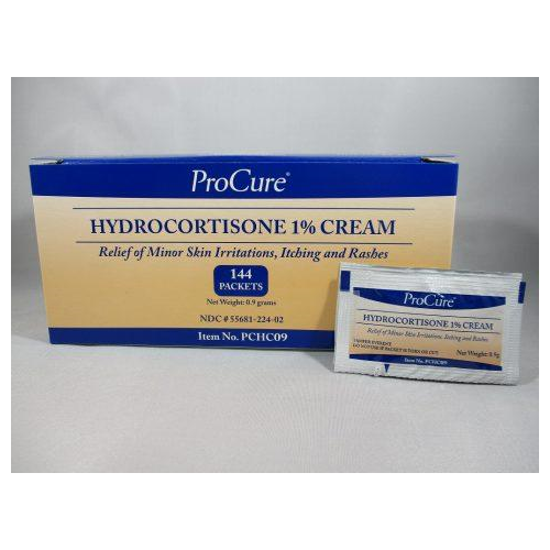 Hydrocortisone (Cortaid Gen.) 1% 0.9Gm Foil Pack 144Ea/Bx