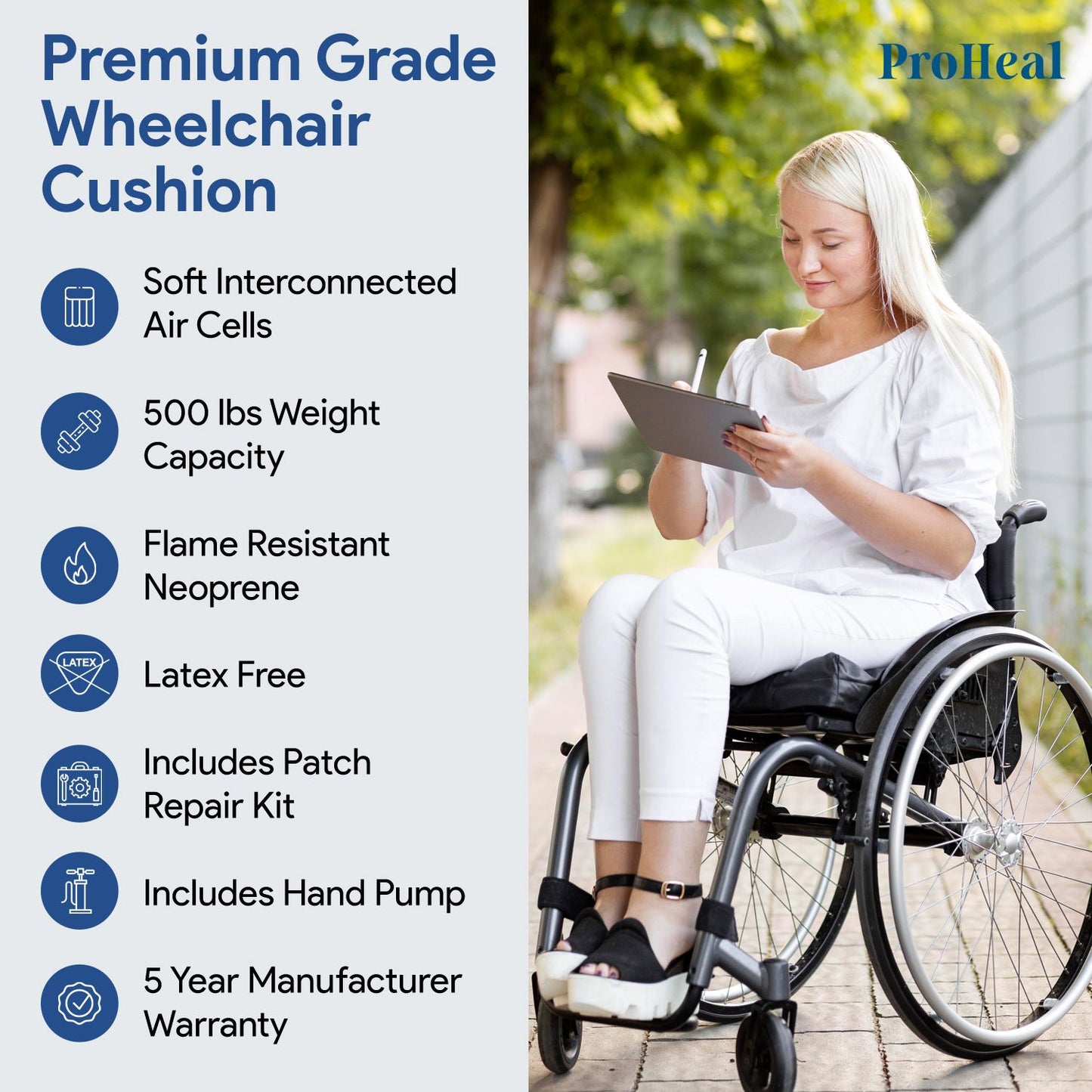 Pressure Redistribution Wheelchair Air Cushion