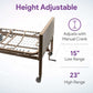 Semi Electric Hospital Bed - 36"x80" - Adjustable Height and Hi Lo