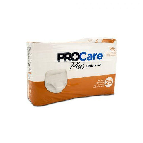 Nu-Fit ProCare Underwear X- Large Black 58"-68" - 25ea/pk 4pk/cs