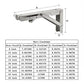 Folding Shelf Brackets, 2 Pack, 14"