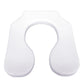 Replacement Deluxe Elongated Open Front Soft Seat For Reclining Shower Chairs White