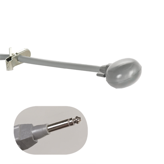 Grey PressCall Call Cord, 1/4 2-conductor, non-locking