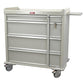 Punch Card Medication Cart Textured Sand Low Gloss Finish
