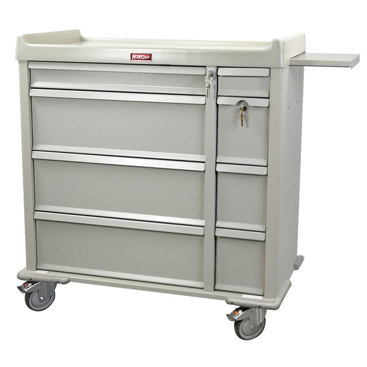Punch Card Medication Cart Textured Sand Low Gloss Finish