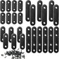Qsj 26 Sets Flat Plate Straight Bracket Flat Brace Bracket Stainless Steel, 36Mm/46Mm/56Mm/76Mm Wood Brackets Mending Repair Plate Brace