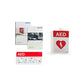HeartStart AED Wall Sign, Red