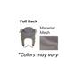 Full Back Sling, Mesh, 6pt. Head Support Large