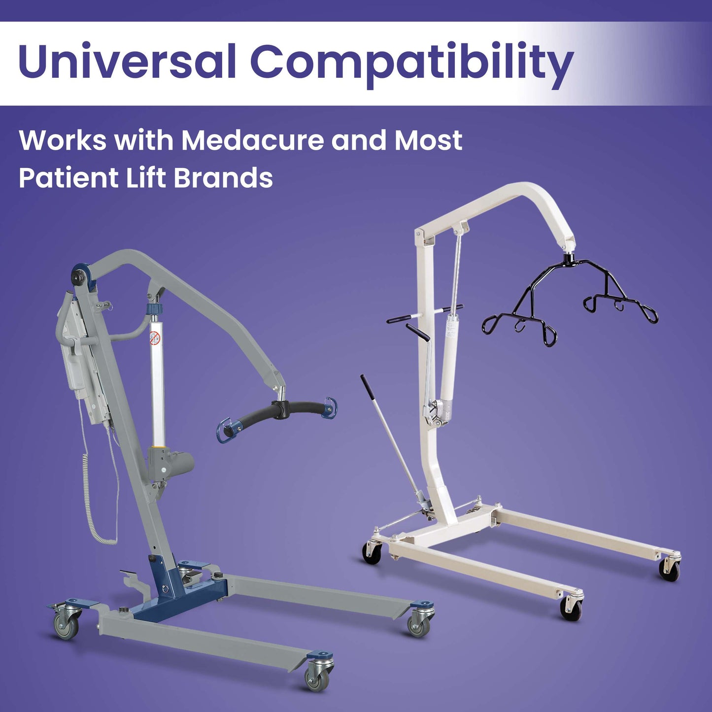 Full Body Patient Lift Sling Universal Compatibility - Medium, 49.2" L x 42.5" W