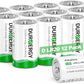 D Batteries Alkaline, 12 Per Pack