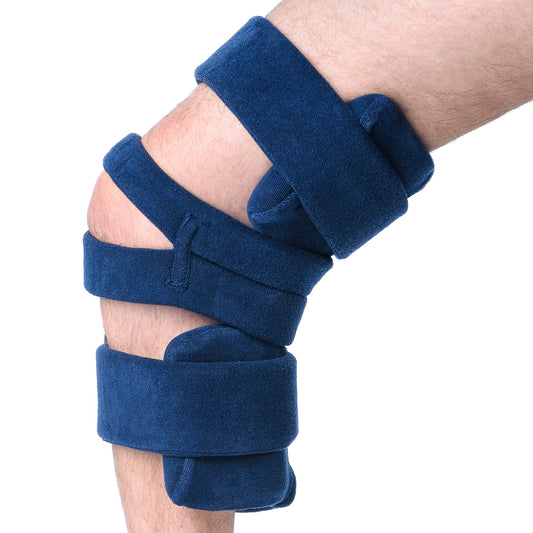 ComfySplints Knee Adult Navy Blue Terry Cloth