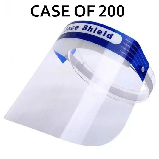 Case Of 200 Safety Full Face Shield Reusable Faceshield Clear Washable Anti Fog