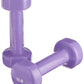 Sammons Preston Vinyl-Coated Iron Dumbbells, 3lb Pair