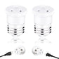 2 Pack, Light Socket to Plug Adapter (White).