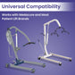 Universal Full Body Mesh Patient Lift Sling, Medium, 49.2" L x 42.5" W