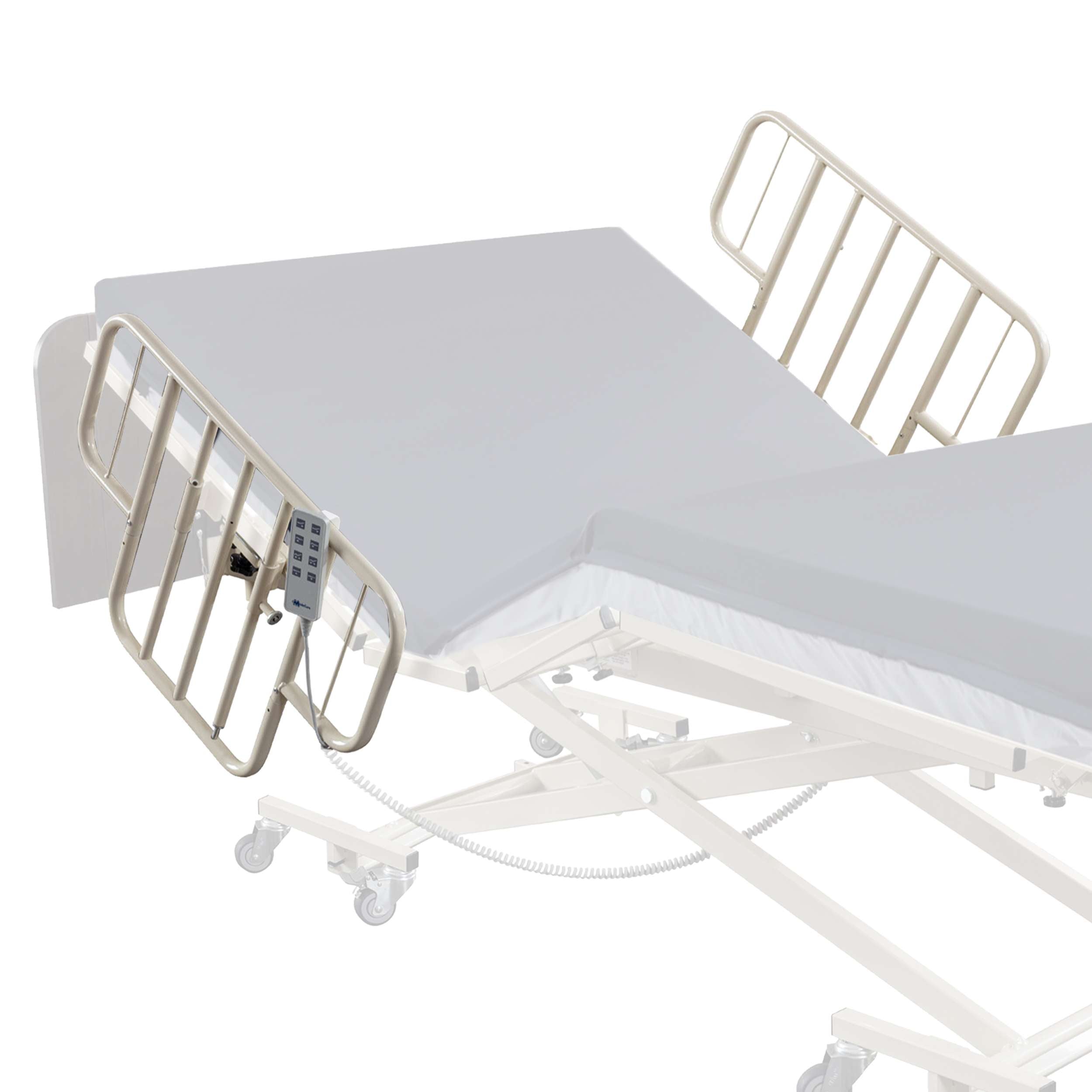 Adjustable Half Bed Rails with Clamp Attachment for Fall Prevention ...