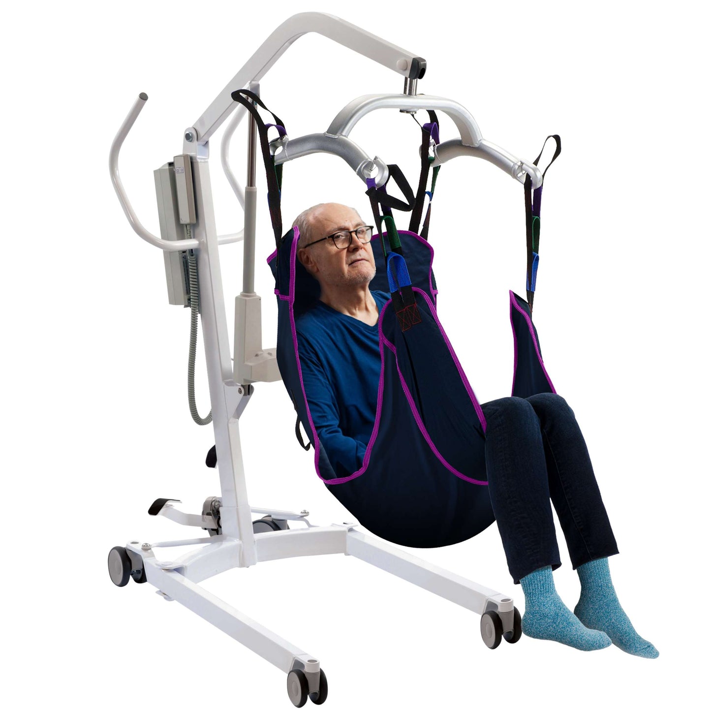 Full Body Patient Lift Sling Universal Compatibility - Medium, 49.2" L x 42.5" W