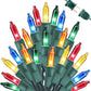 Ul Certified Connectable Mini Bulb Lights, Multicolor, 75Ft 300 Count