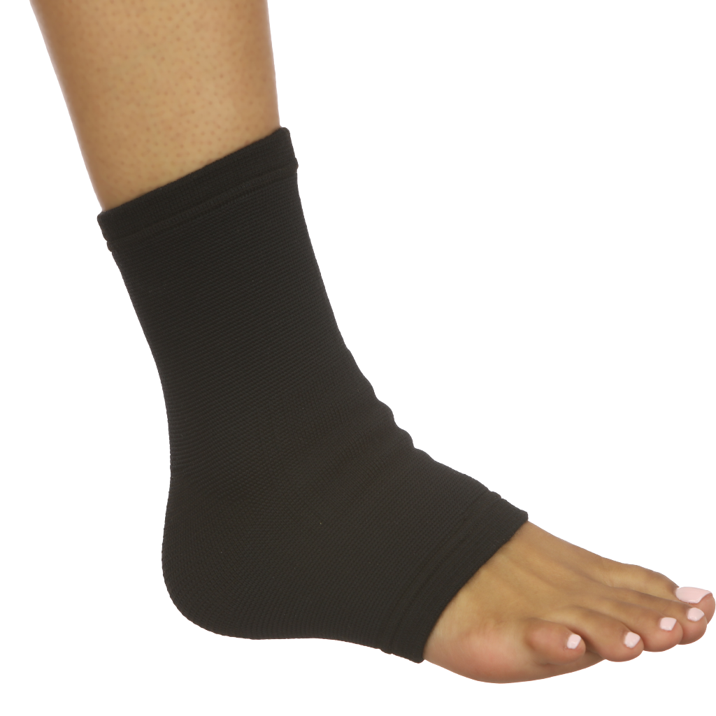 Ankle Brace Elastic Support Black Small, Each