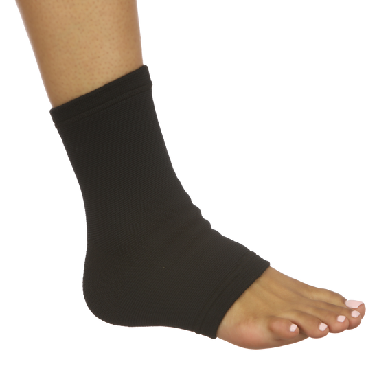Ankle Brace Elastic Support Black Small, Each