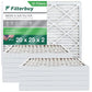 Filterbuy 20x25x2 Air Filter MERV 8 Dust Defense (12-Pack), Pleated HVAC AC Furnace Air Filters Replacement (Actual Size: 19.50 x 24.50 x 1.75 Inches)