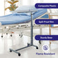 Overbed Table with Wheels - Gray Composite Top and Adjustable Height