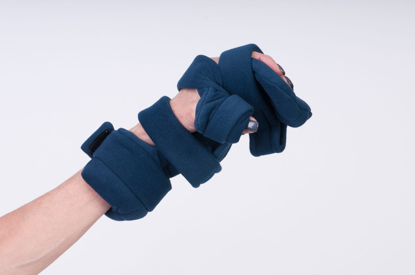 R Adult Large Navy Blue Headliner ComfySplints Progressive Rest Hand 5 Straps