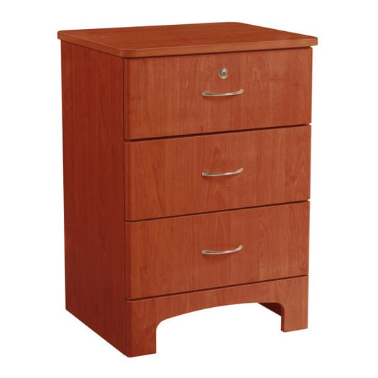 Oslo 3 Drawer Bedside Cabinet, Cherry