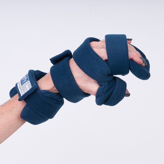 L Adult Navy Blue Headliner ComfySplints Progressive Rest Hand Five Straps