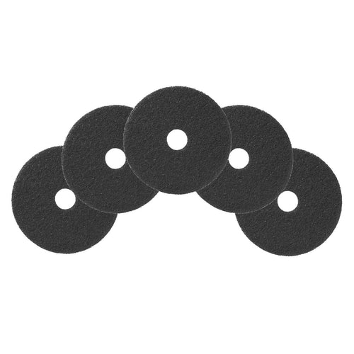 20" Black Floor Stripping Pads, 5 Per Case