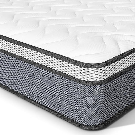 Full Hybrid Innerspring Mattresses, 12 Inch Plush Mattress Foam Spring Mattress, Full Size Mattress Bed In A Box With Pressure Relief, 75 X 54 X 12 Inch Mattress For Full Bed Frames, Medium Firm
