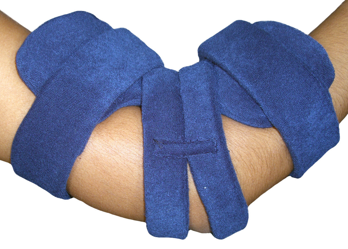 ComfySplints Elbow Adult Small Navy Blue Terry Cloth