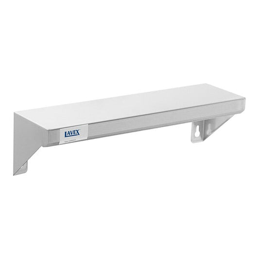 Lavex 5" x 18" Stainless Steel Restroom Wall Mount Shelf, Each