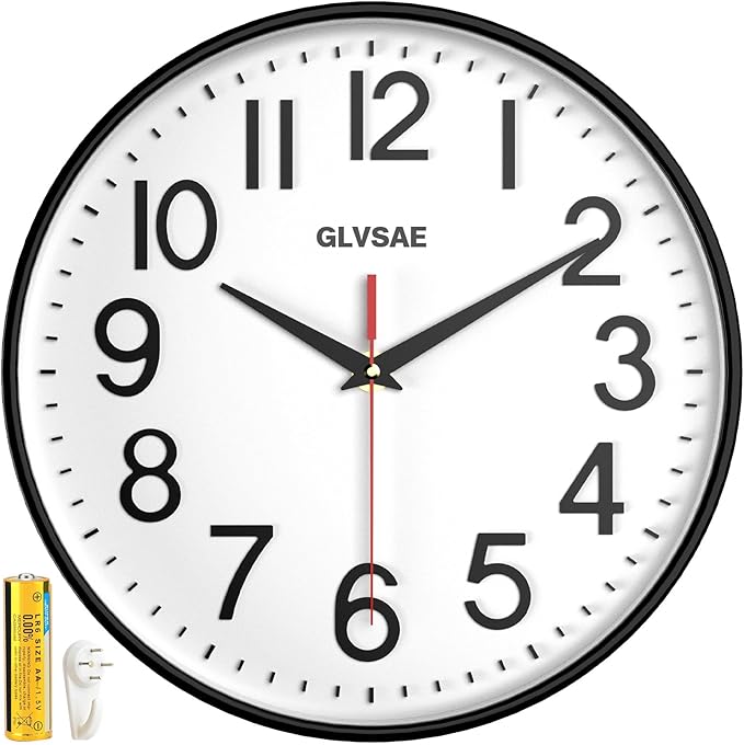 Large Numbers 12” Clock