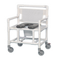 Open Front Oversize Shower Chair Commode