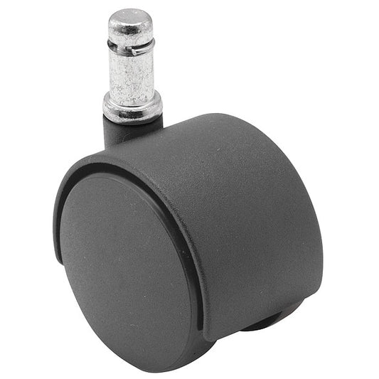 Friction-Ring Stem Caster, Swivel, 1 5/8 In Dia, No Brake Included, 40 Lb Load Rating