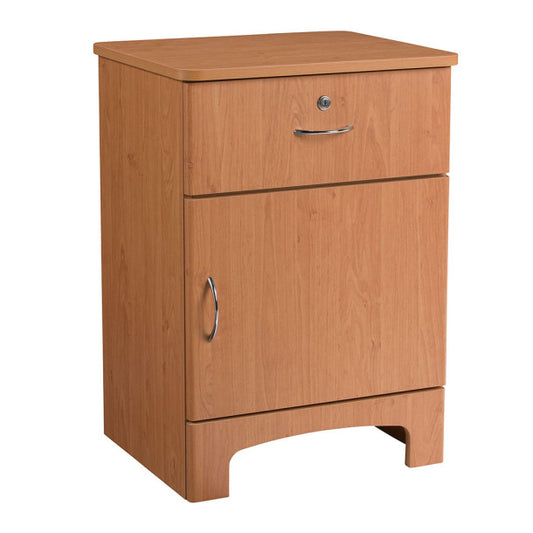 Oslo 1 Drawer Bedside Cabinet, Fig Mahogany