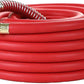 25Ft 5/8 Heavy Duty Rubber Garden Hose, Red