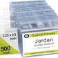 500 Pcs Clear Plastic Horizontal Name Tag Badge Id Card Holders