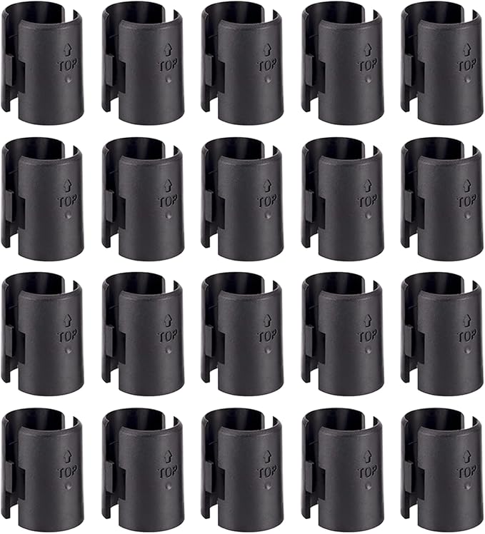 Replacment Wire Shelving Shelf Lock Clips For 1" Post, 40 Per Pack